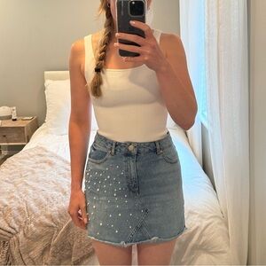 Miss Selfridge Mini Denim Skirt